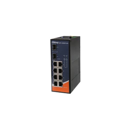 Oring Networking SlmTp 8x10/100/1000TX(RJ-45) PoE+, +2x1000Base-X SFPslot, IGPS-1082GP-24V IGPS-1082GP-24V